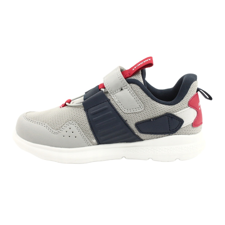 American Club AA06 sportskor i skinnsula grå 1