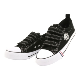 Svarta kardborre sneakers American Club LH31 / 22 1