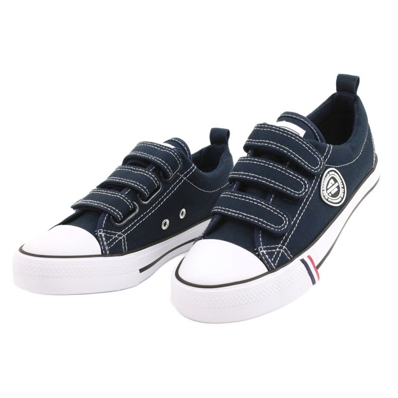 American Club LH31 / 22 marinblå kardborre sneakers 1