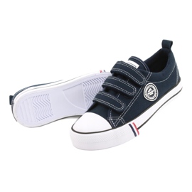 American Club LH31 / 22 marinblå kardborre sneakers 3