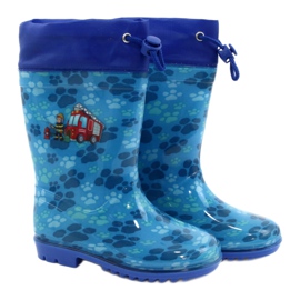 American Club American Blue Firefighter Galoshes KAL04 röd blå 3