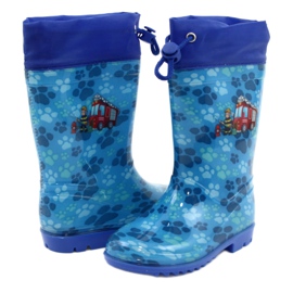American Club American Blue Firefighter Galoshes KAL04 röd blå 2