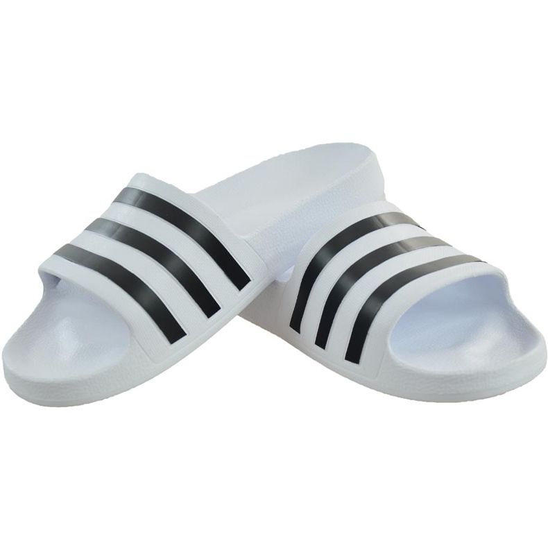 Adidas Adilette Aqua vita tofflor F35539 ['vit svart'] 1