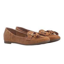 Brun fransade Ana loafers 1