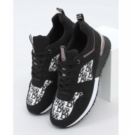 Svart AB835 Svarta sportskor 1