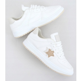 Ecru -sneakers för kvinnor BL229P Beige 1