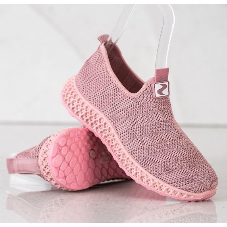 SHELOVET Spring Openwork Slipons rosa 1