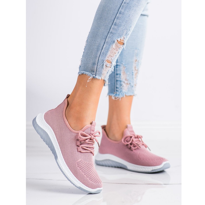 SHELOVET Casual sportskor rosa 1