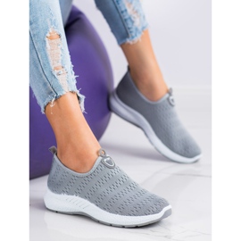 SHELOVET Lätta slip-on sneakers grå 1