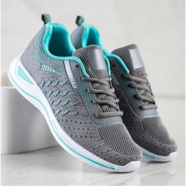 Bona Löparhastighets sportskor grå grön 1