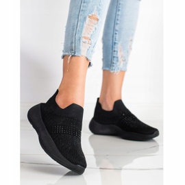 Renda Svarta sneakers med kristaller 1