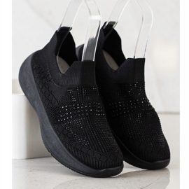 Renda Svarta sneakers med kristaller 2