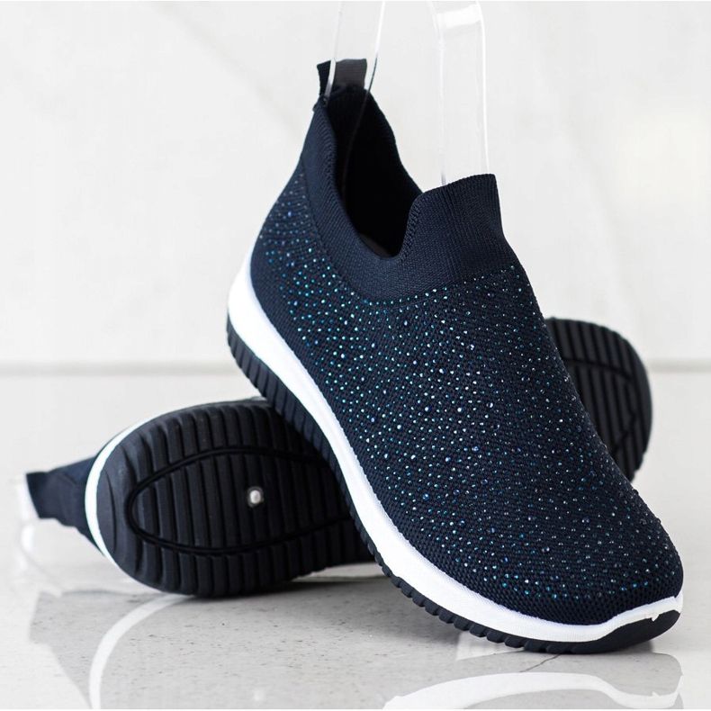 Renda Slip-on sneakers för våren marinblå 1