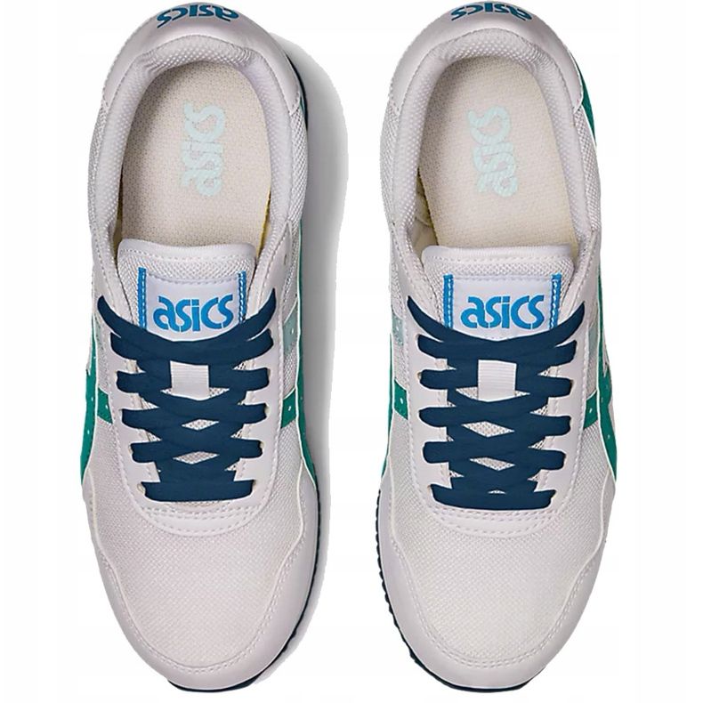 Asics Tiger Runner Gs vit och blå 1204A015 100 barnskor mångfärgad 1