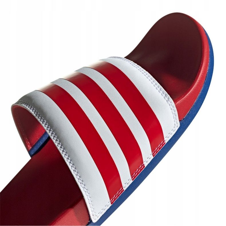 Adidas Adilette Comfort M EG1853 tofflor vit röd 2