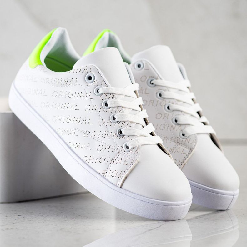 SHELOVET Original låga sneakers vit 1