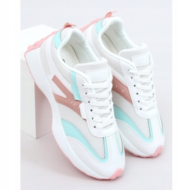 Flerfärgade sportskor 6115 VIT / ROSA mångfärgad 1