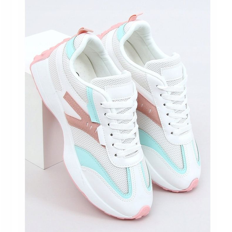 Flerfärgade sportskor 6115 VIT / ROSA mångfärgad 1