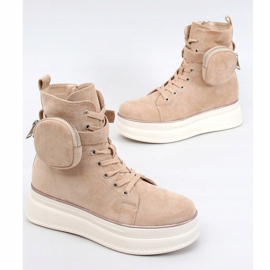 Höga sneakers med en påse beige HO263 Beige 1