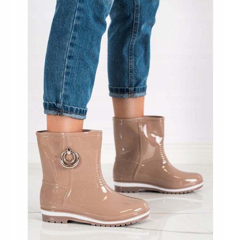 Bona Galoscher Med Gyllene Ornament beige 1