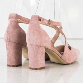 Eleganta Sergio Leone pumps rosa 1