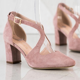 Eleganta Sergio Leone pumps rosa 2