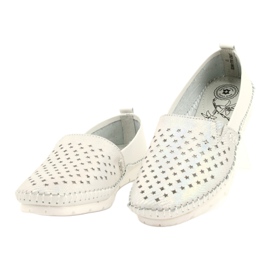 Evento loafers dam 21PB32-3613 vita och silver silver- 2