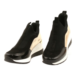 Evento wedge sneakers 21PB35-4000 svart gyllene 4