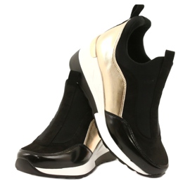 Evento wedge sneakers 21PB35-4000 svart gyllene 6
