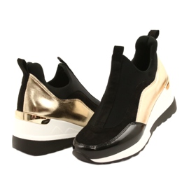 Evento wedge sneakers 21PB35-4000 svart gyllene 5