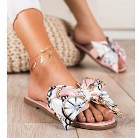 Seastar Eleganta tofflor med dekorativ rosett rosa 1