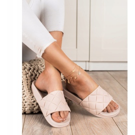 Seastar Bekväma gummi tofflor beige 1