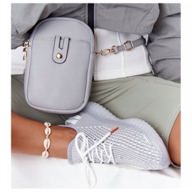 Kvinnors sportskor på en gelsula grå Freestyler vit 1