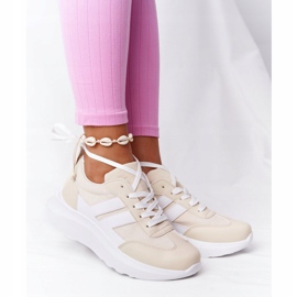 PS1 Kvinnors sportskor Sneakers Beige Holiday vit 1