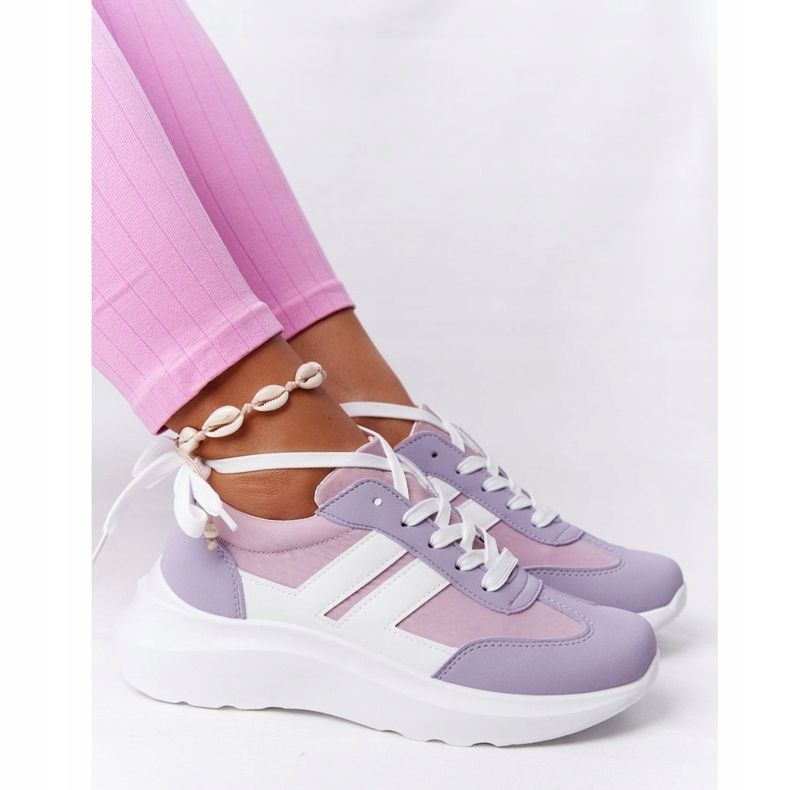 PS1 Kvinnors sportskor Sneakers Violet Holiday vit purpur rosa 1