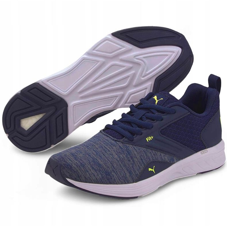 Barnskor Puma Nrgy Comet marinblå 190675 17 grön 2