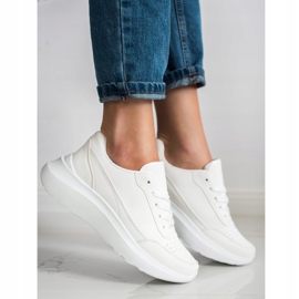 SHELOVET Klassiska Eco Leather Sneakers vit 1