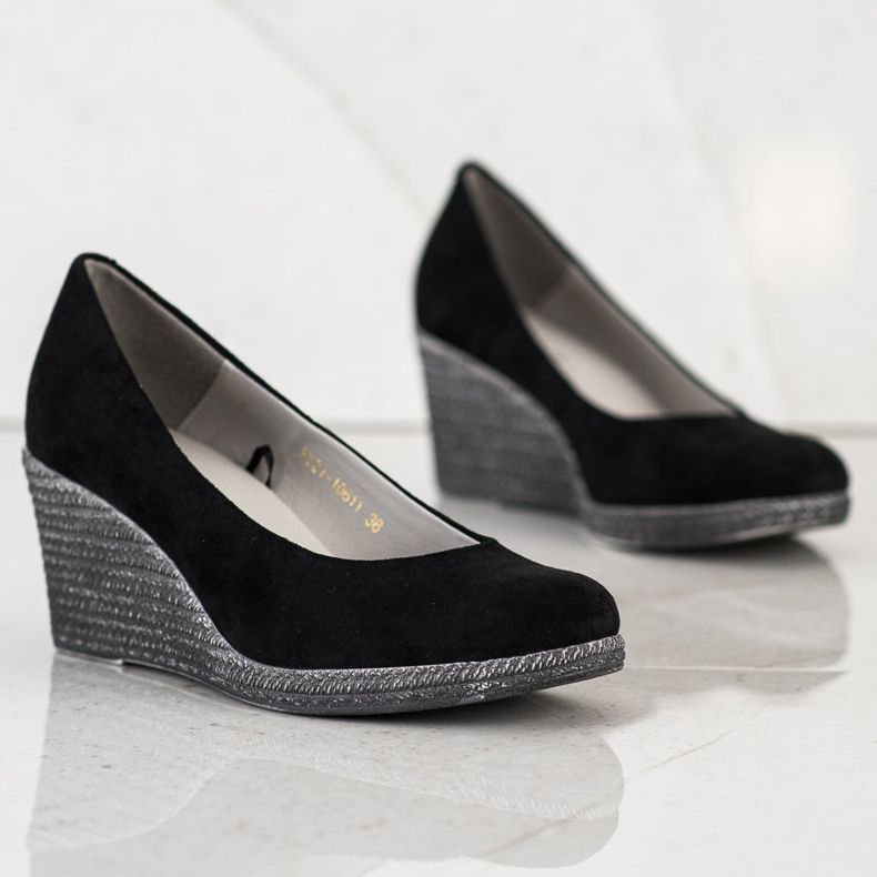 VINCEZA mocka pumpar svart 1