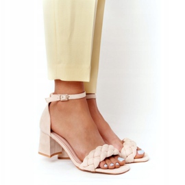 PS1 Mocka Sandaler med hög klack Beige Long Island 2