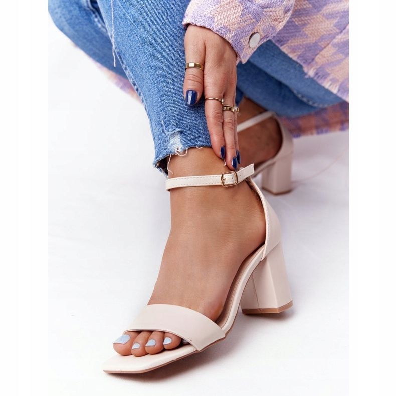 PS1 Sandaler på höga klackar Beżowe Born This Way beige 2