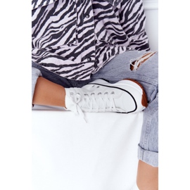 PS1 Läderskor på en vit Coachella -plattform 1