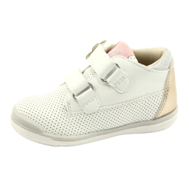 American Club Sportskor med kardborreband GC06 / 21 vitt och guld 1