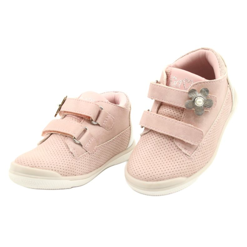 American Club Sportskor med kardborreband GC06 / 21 rosa-silver 2