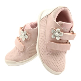 American Club Sportskor med kardborreband GC06 / 21 rosa-silver 4