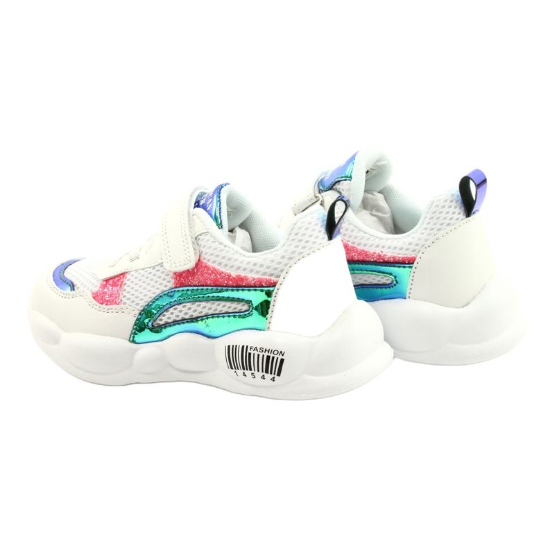 American Club Fashionabla Halographic Sportskor ES23/21 Vit 5