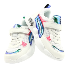 American Club Fashionabla Halographic Sportskor ES23/21 Vit 4