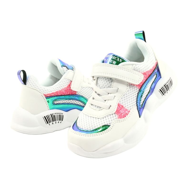 American Club Fashionabla Halographic Sportskor ES23/21 Vit 3