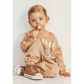 FRROCK Barns sneakers High Shiny Golden Ally gyllene 1