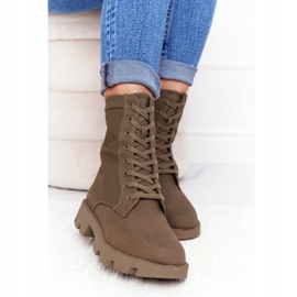 Gröna Haley Worker -stövlar för kvinnor 2