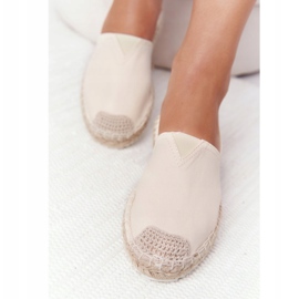 Espadrilles på en flätad sula Big Star HH274501 Beige 2